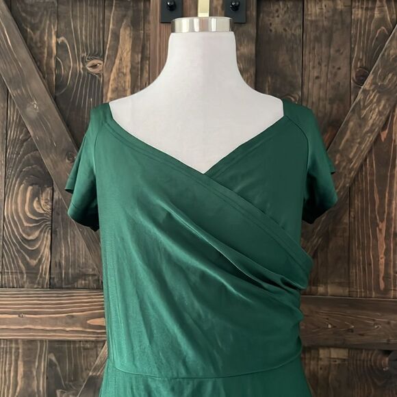 Off Shoulder Split Thigh Dress Elegant Solid Bodycon Cocktail Party Maxi… - Picture 3 of 13